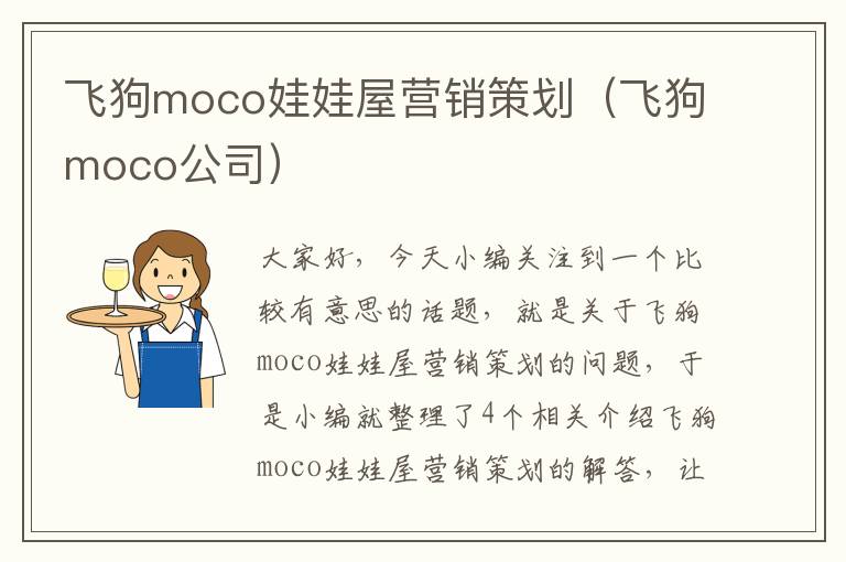 飞狗moco娃娃屋营销策划（飞狗moco公司）